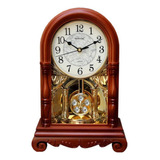 Relógio De Mesa Com Pêndulo Vintage