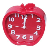 Relógio De Mesa Despertador Maçã Infantil Vermelho Azul Rosa