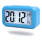 Relógio De Mesa Digital Calendário Despertador Cabeceira