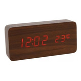 Relógio De Mesa Digital Data/hora Temperatura Led Sensor