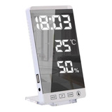 Rélogio De Mesa Digital Temperatura Hora Decorativo