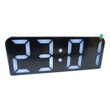Relógio De Mesa Ou Parede Digital Led Data Temperatura Alarm Cor Branco