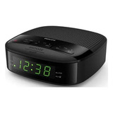 Relógio De Mesa Philips Compacto Alarme E Rádio Fm Bivolt 
