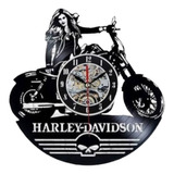 Relógio De Parede, Disco Vinil, Harley