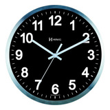 Relógio De Parede Analógico Herweg Relógio De Parede Analógico 6731 Com Design Liso Prateado
