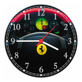 Relógio De Parede Carro Volante Ferrari Gg 50 Cm Quartz