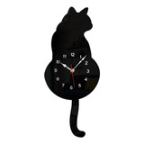 Relógio De Parede De Pêndulo Black-cat,