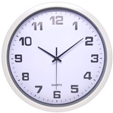 Relógio De Parede Decorativo Grande 30cm White Moderno Silencioso Quartz