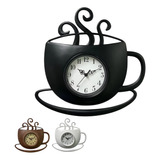 Relógio De Parede Decorativo Xicara De Café Sala Cozinha