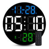 Relógio De Parede Digital Despertador Calendário