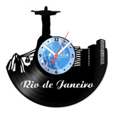 Relógio De Parede Disco Vinil Rio