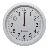 Relógio De Parede Eurora Cozinha Sala Branco 28cm 6575