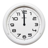 Relógio De Parede Eurora Cozinha Sala Branco 6517