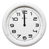 Relógio De Parede Eurora Cozinha Sala Branco E Preto 6517
