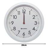Relógio De Parede Eurora Redondo Branco