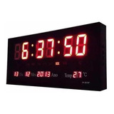 Relógio De Parede Gigante Painel Led Digital Calendário Hora