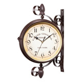 Relógio De Parede Giratório Vintage De