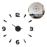 Relógio De Parede Grande 3d Moderno