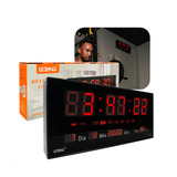 Relógio De Parede Grande Led Digital Academia Hospital 46 Cm