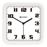 Relógio De Parede Quadrado Classic Eurora 6540 Br Ou Pt