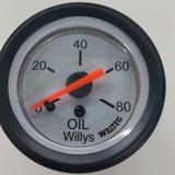 Relógio De Pressão De Óleo Mecânico 52mm Jeep Willys Cj3