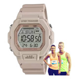 Relógio De Pulso Casio Feminino Digital Nude Lws-2200h-4avdf