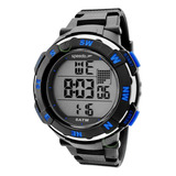 Relógio De Pulso Digital Masculino Esportivo Speedo Original Cor Da Correia Preto Cor Do Bisel Preto Cor Do Fundo Verde-musgo