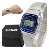 Relogio De Pulso Vintage Prata Casio Original Premium 