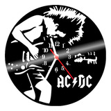 Relógio De Vinil Disco Lp Parede | Acdc Rock N Roll