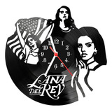Relógio De Vinil Disco Lp Parede | Lana Del Rey Musica