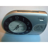 Relogio Despertador Antigo Citzen Battle - Japan Raro Blac