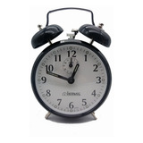 Relógio Despertador Corda Antigo Mecânico Metal Retro Alice