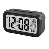 Relógio Despertador Digital Alto De Mesa Calendário Chronos
