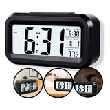 Relógio Despertador Digital De Mesa Temperatura Alarme Alto