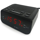 Relógio Despertador Digital Elétrico Mesa Radio Am Fm Alarme