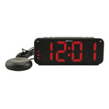 Relógio Despertador Digital Herweg 2987alarme Vibratório