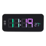 Relógio Despertador Digital Led Quarto Alarme Temperatura Cor Aletória 5