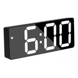 Relogio Despertador Espelhado Digital Led De Mesa