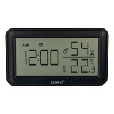 Relógio Digital De Mesa Com Despertador, Temperatura Umidade