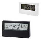 Relógio Digital Despertador Temperatura Umidade Lcd