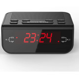 Relógio Digital Elétrico Despertador Alarme Mesa Radio Fm Am