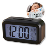 Relógio Digital Inteligente De Mesa Despertador Calendário 