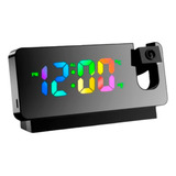 Relógio Digital Projetor Despertador Alarme Temperatura