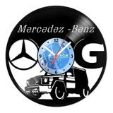 Relógio Disco De Vinil Carros Mercedes