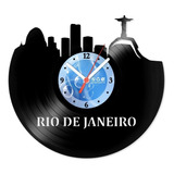 Relógio Disco De Vinil Lugares Rio