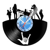 Relógio Disco De Vinil Música Banda