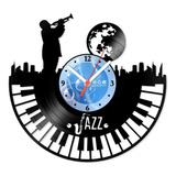 Relógio Disco De Vinil Música Luar Jazz - Vmu-044