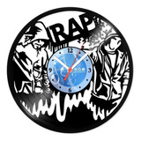Relógio Disco De Vinil Música Rap