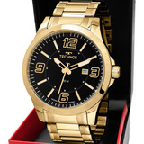 Relgio Dourado Masculino Technos Performance Racer Cor Do Fundo Preto