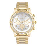 Relógio Euro Feminino Big Case Dourado - Eujp25ar/4b